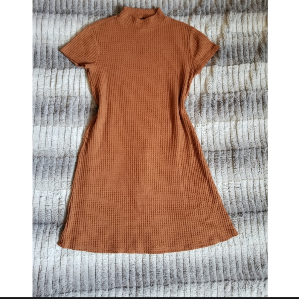 Mock neck dress